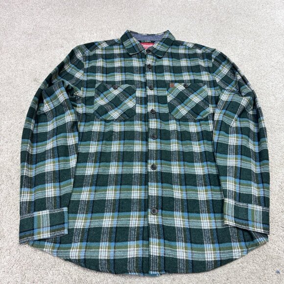 Coleman Button Down Flannel Shirt Men’s Multicolor Plaid Long Sleeve Medium NWT - Picture 5 of 12